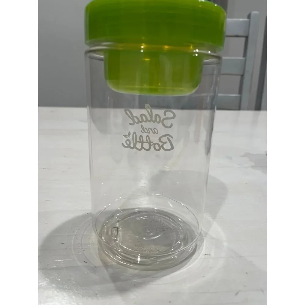 Komax green Salad Bottle with Leak Proof Salad Dressing Case‎